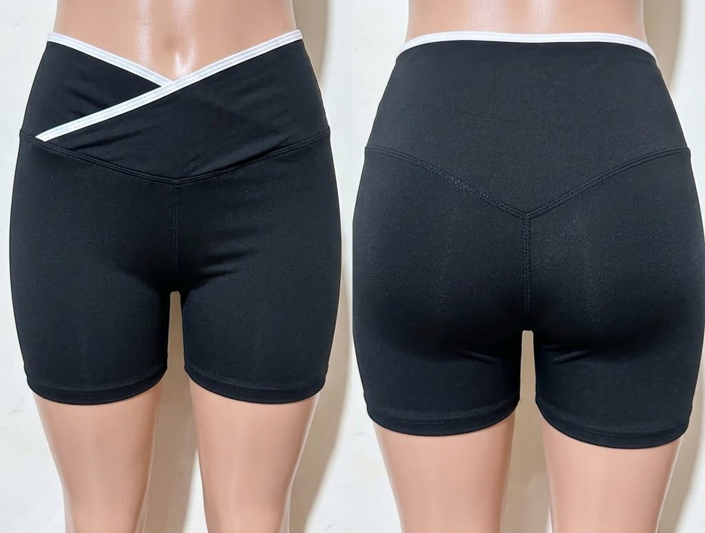 Short Corazon Negro Cintura Cruzada - Imagen 3