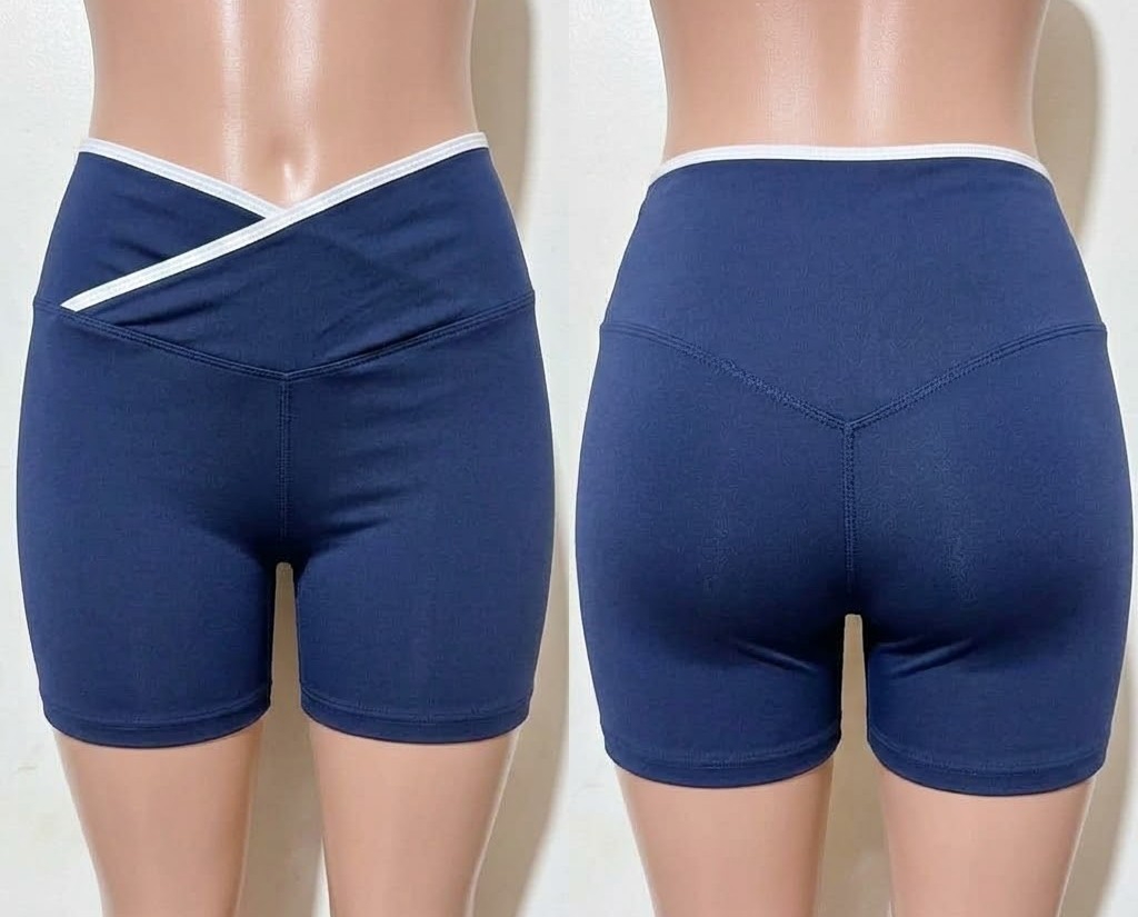 Short Corazon Azul Marino Cintura Cruzada - Imagen 2