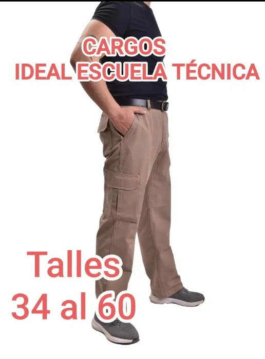 Pantalón Cargo Triple Costura Grafa