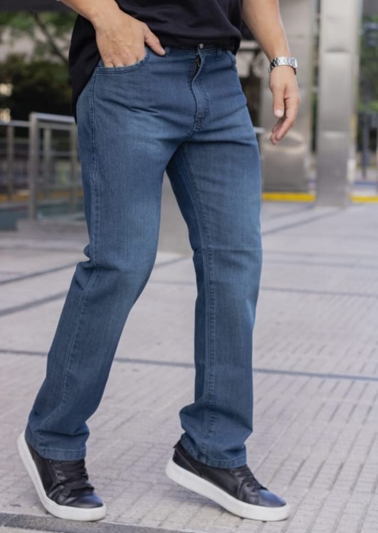 Pantalón Jeans Corte Clásico Rigido - Imagen 2