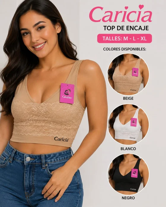 Top Deportivo con Encaje