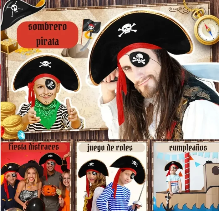 Sombrero Pirata Grande, Halloween