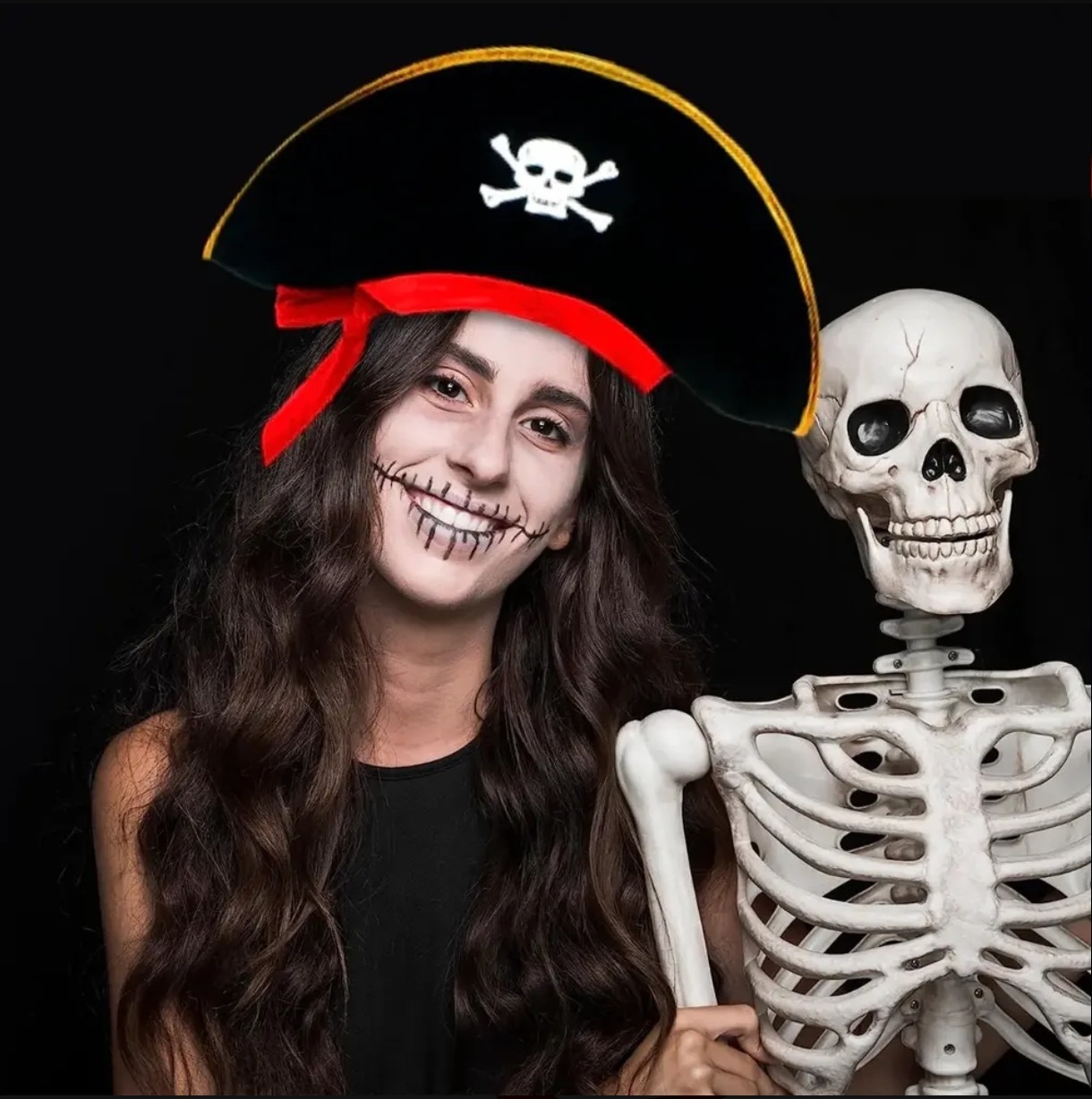 Sombrero Pirata Grande, Halloween - Imagen 2