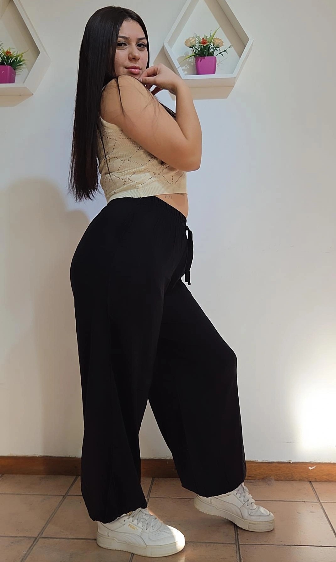 Pantalon Aladin en Lino Spandex - Imagen 2