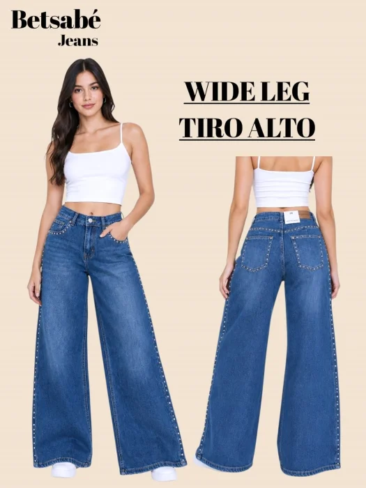 Wide Leg Tiro Alto