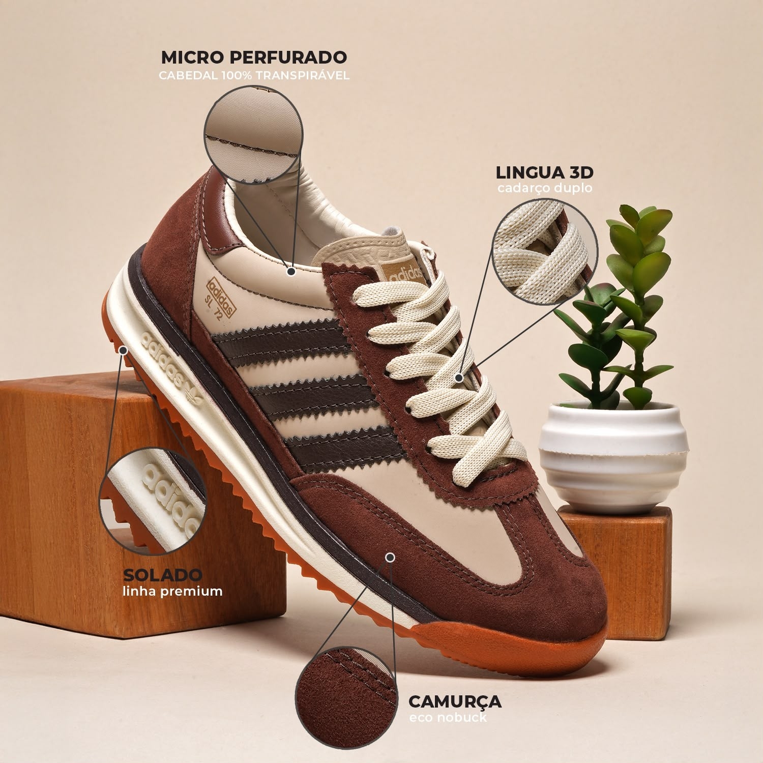 Zapatillas Adi Das Sl Importadas Brasil - Imagen 4
