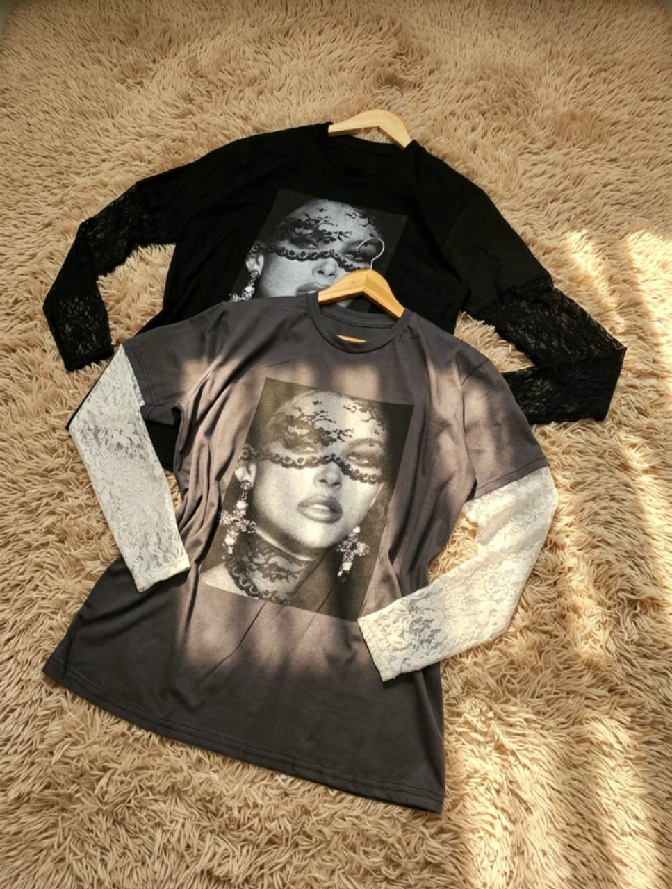Remera Algodón con Encaje - Imagen 3