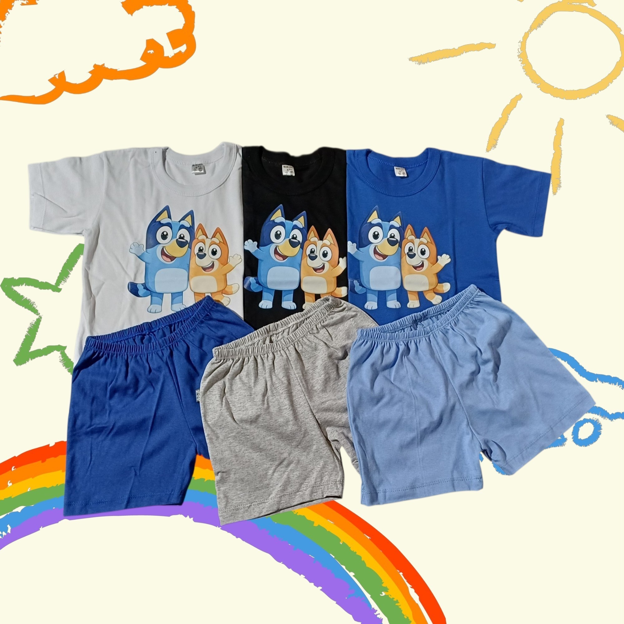 Conjuntos de Algodon Bluey Paw Patrol - Imagen 2
