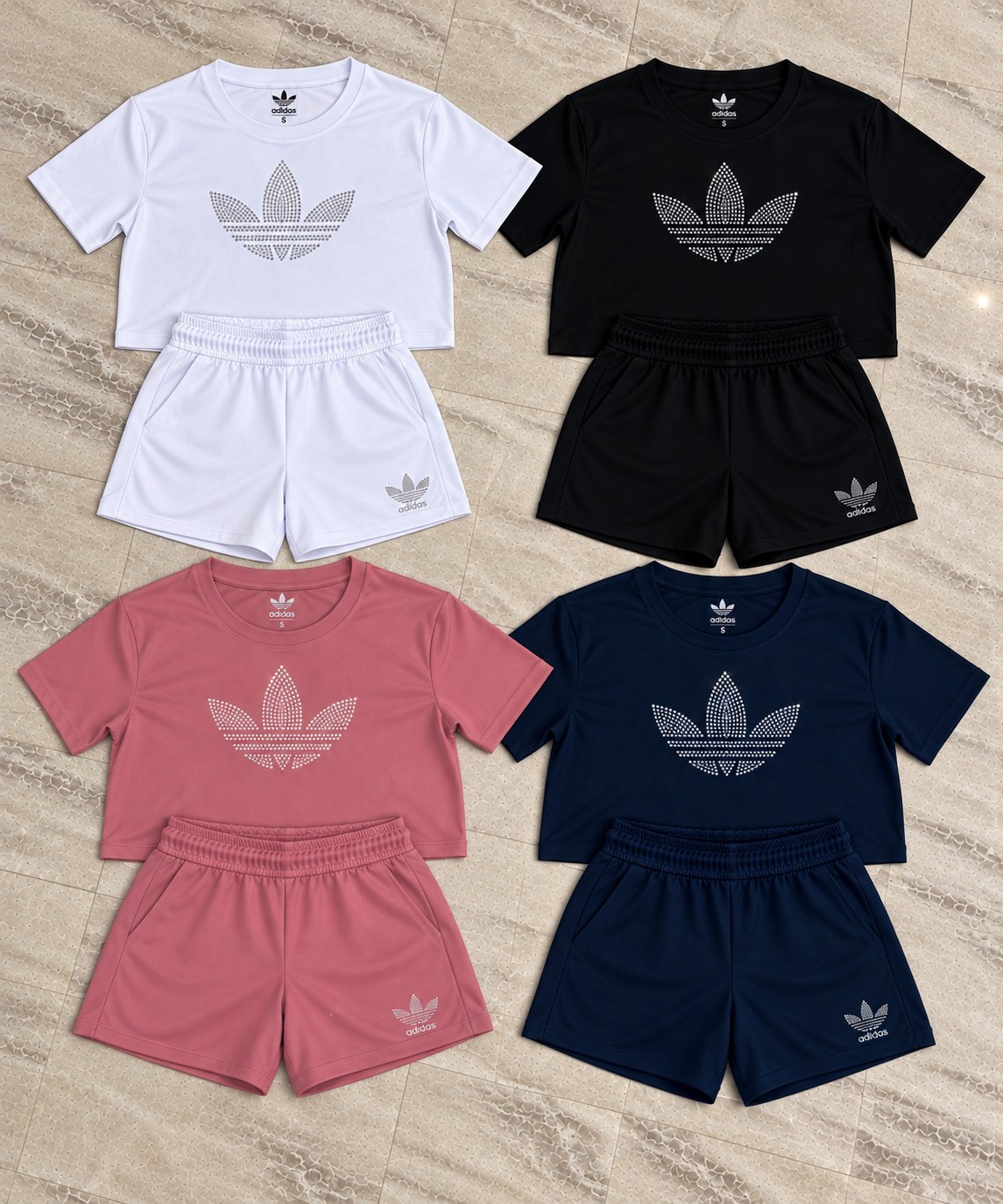 Conjunto Flor de Lycra Deportiva con Strass - Imagen 2