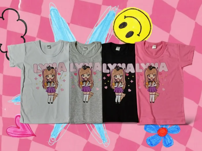 Remeras de Algodon Lyna, Huntrix y Kpop
