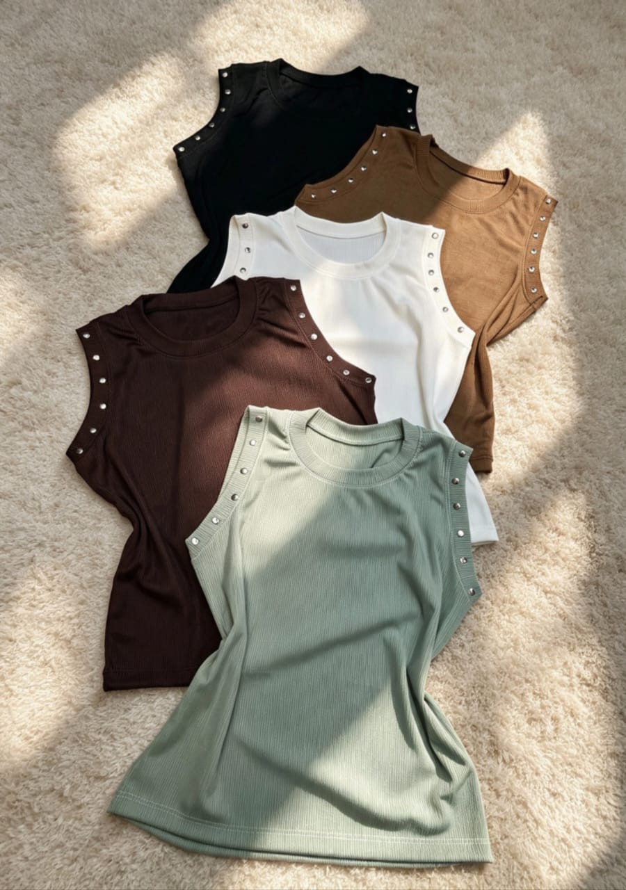 Musculosa de Morley con Tachas - Imagen 2