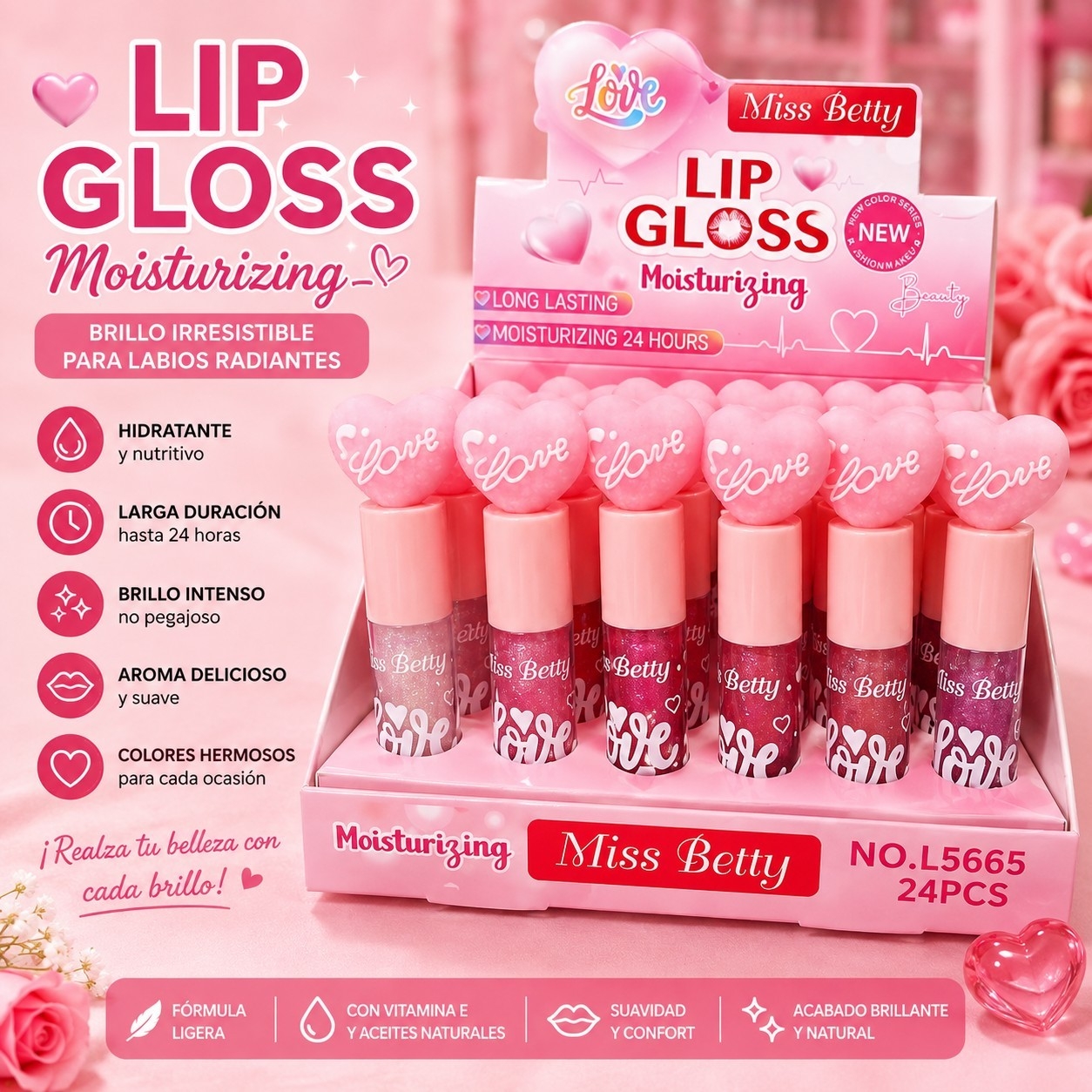 Lip Glos Forma Corazon - Imagen 2