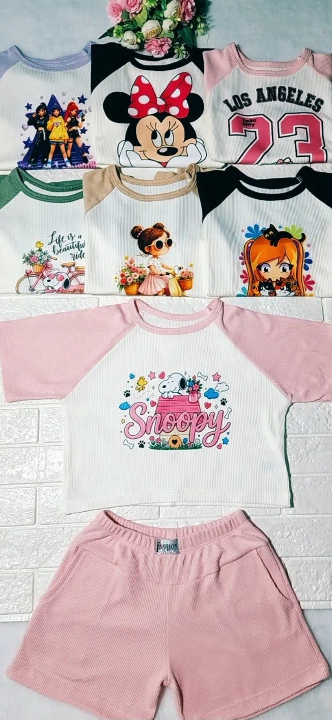 Conjunto 2 Pieza en Tela Wafle de Nena - Imagen 3