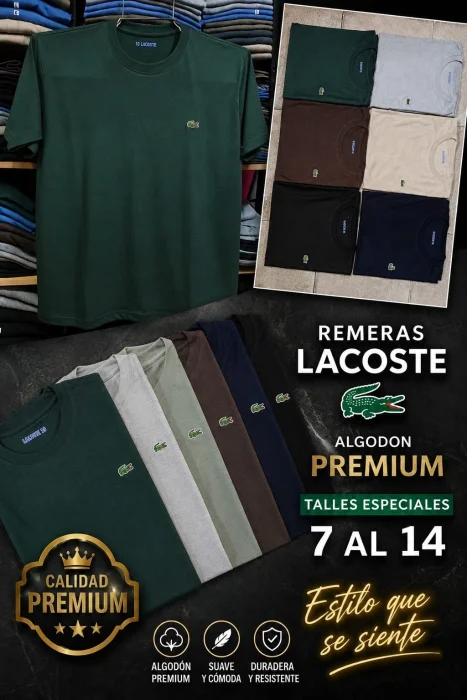 Remera Premiun, Talle Especial