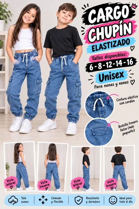 Cargo Unisex Elastizado Promo