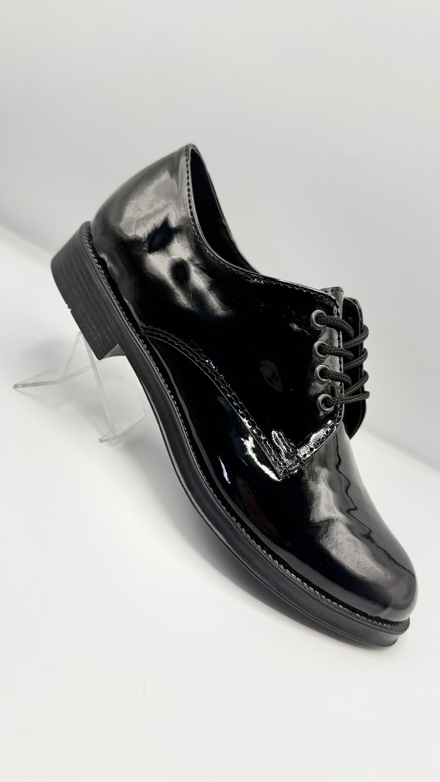 Zapato de Hombre Vestir Charol Negro - Imagen 2