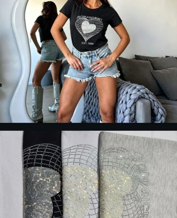 Remeras con Brillo