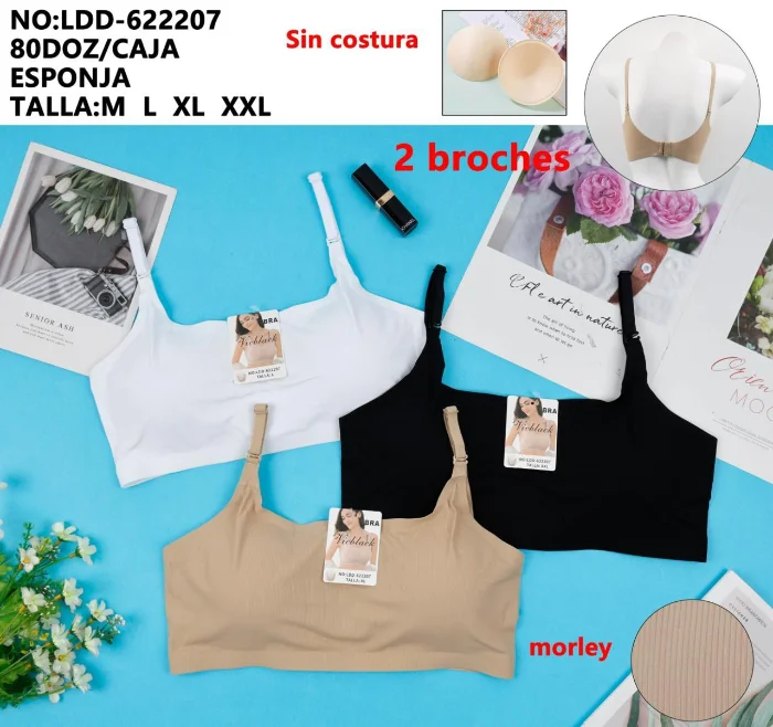 Vick Black Bra Deportivo Segunda Piel
