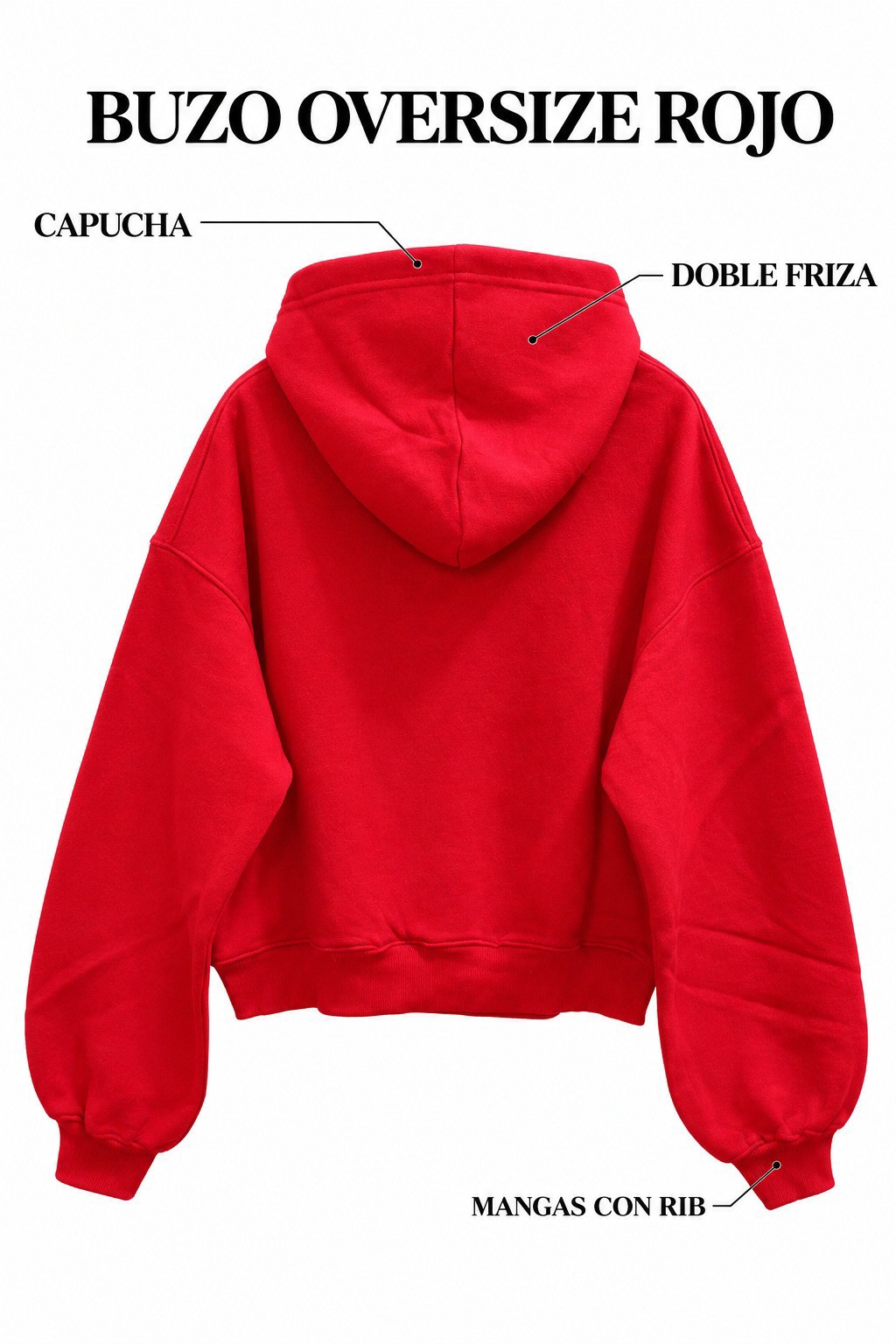 Conjunto Oversize Rojo - Imagen 3