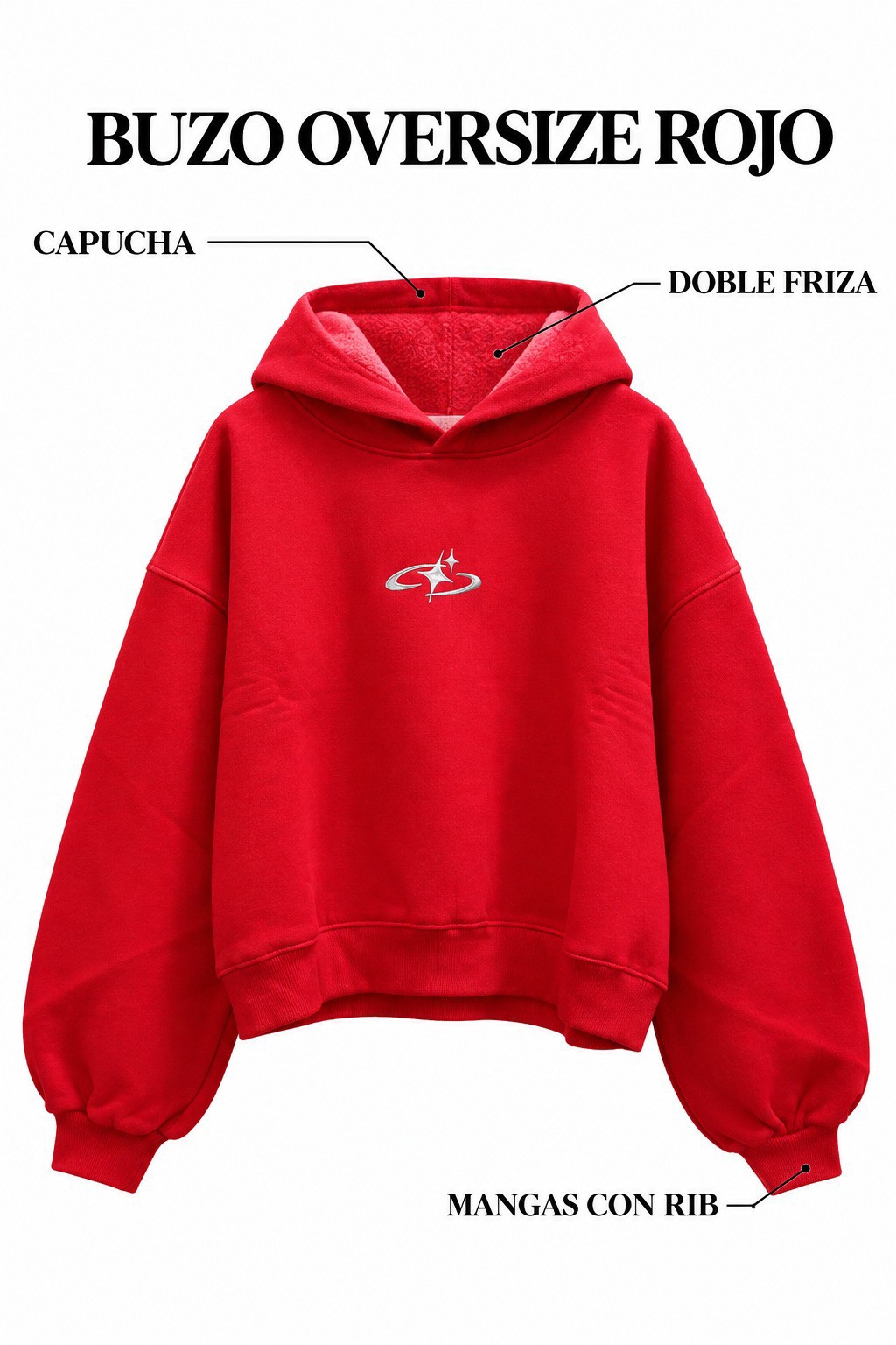 Conjunto Oversize Rojo - Imagen 2