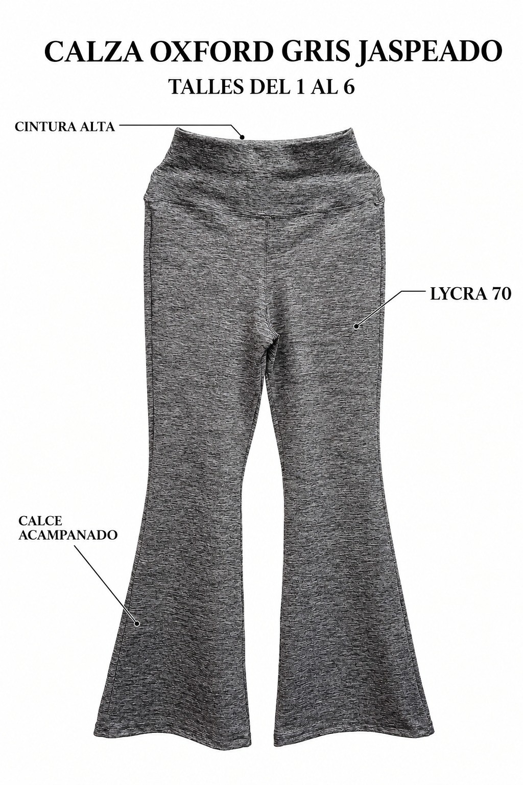 Calzas Oxford Calidad Lycra 70% - Imagen 2