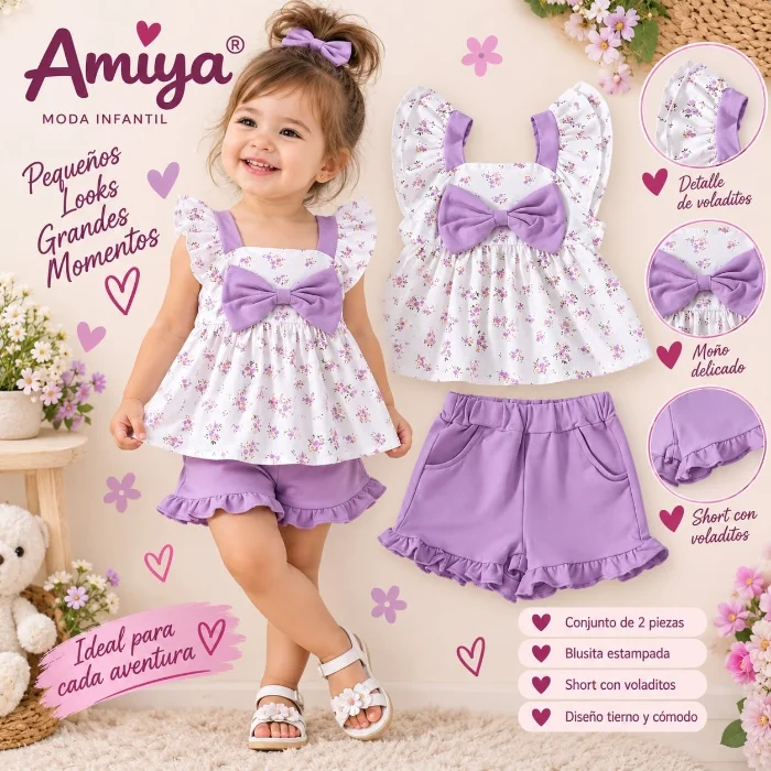 Conjunto Vestido Moño