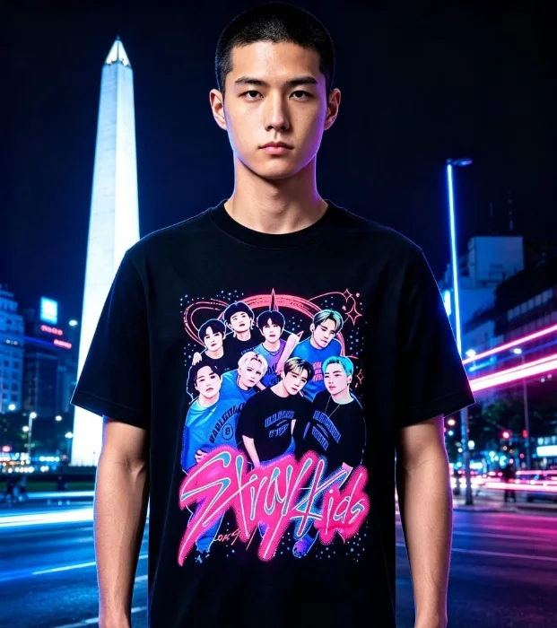 Stray Kids Remeras Adulto Brillan
