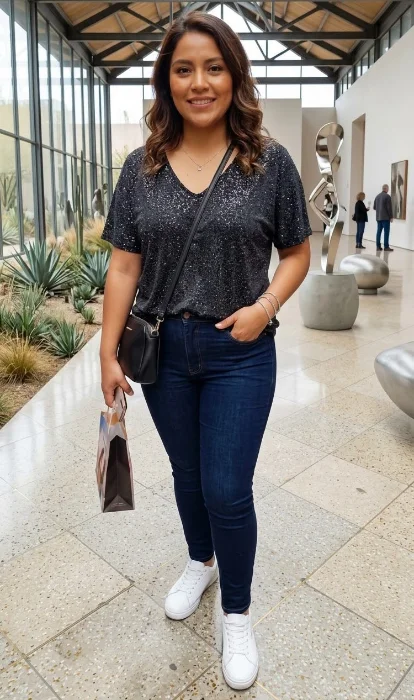 Remeras Mujer con Brillos