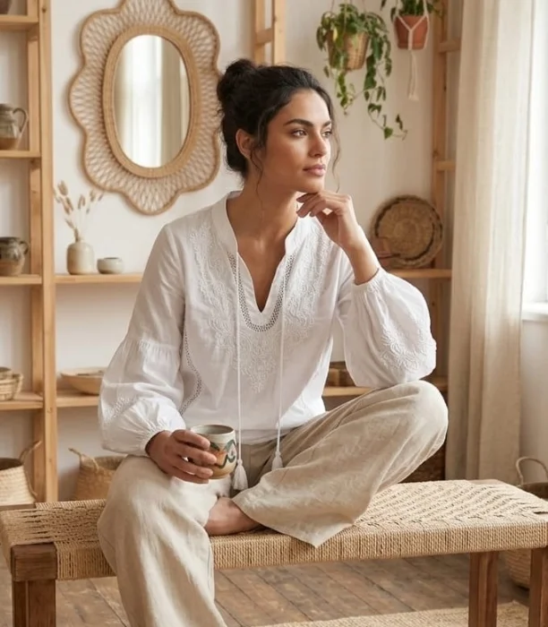 Blusa Estilo Túnica