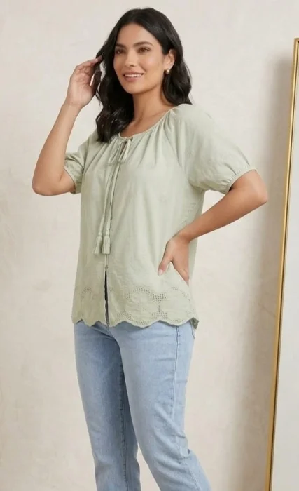 Blusa Manga  Corta