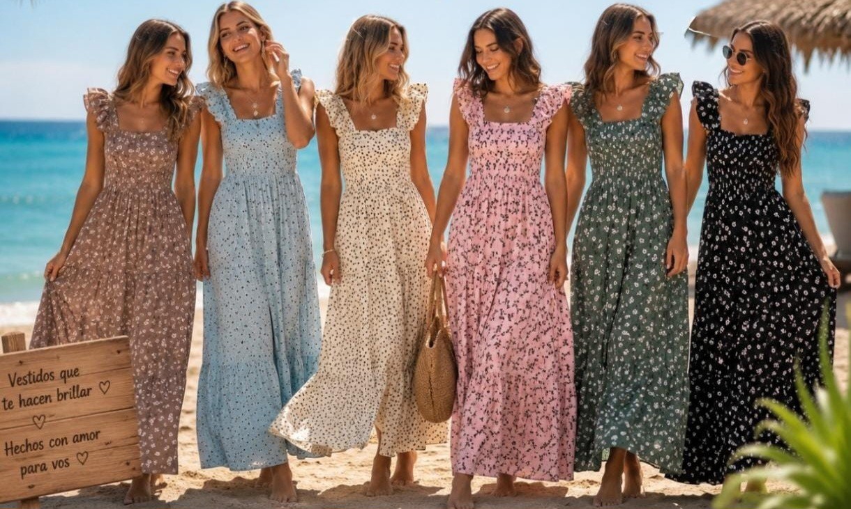Vestido Largo Hawai Calidad - Imagen 2