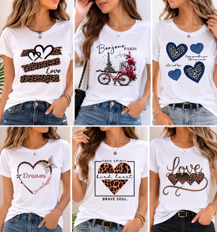 Remeras Estampado Algodón Peinado - Imagen 2
