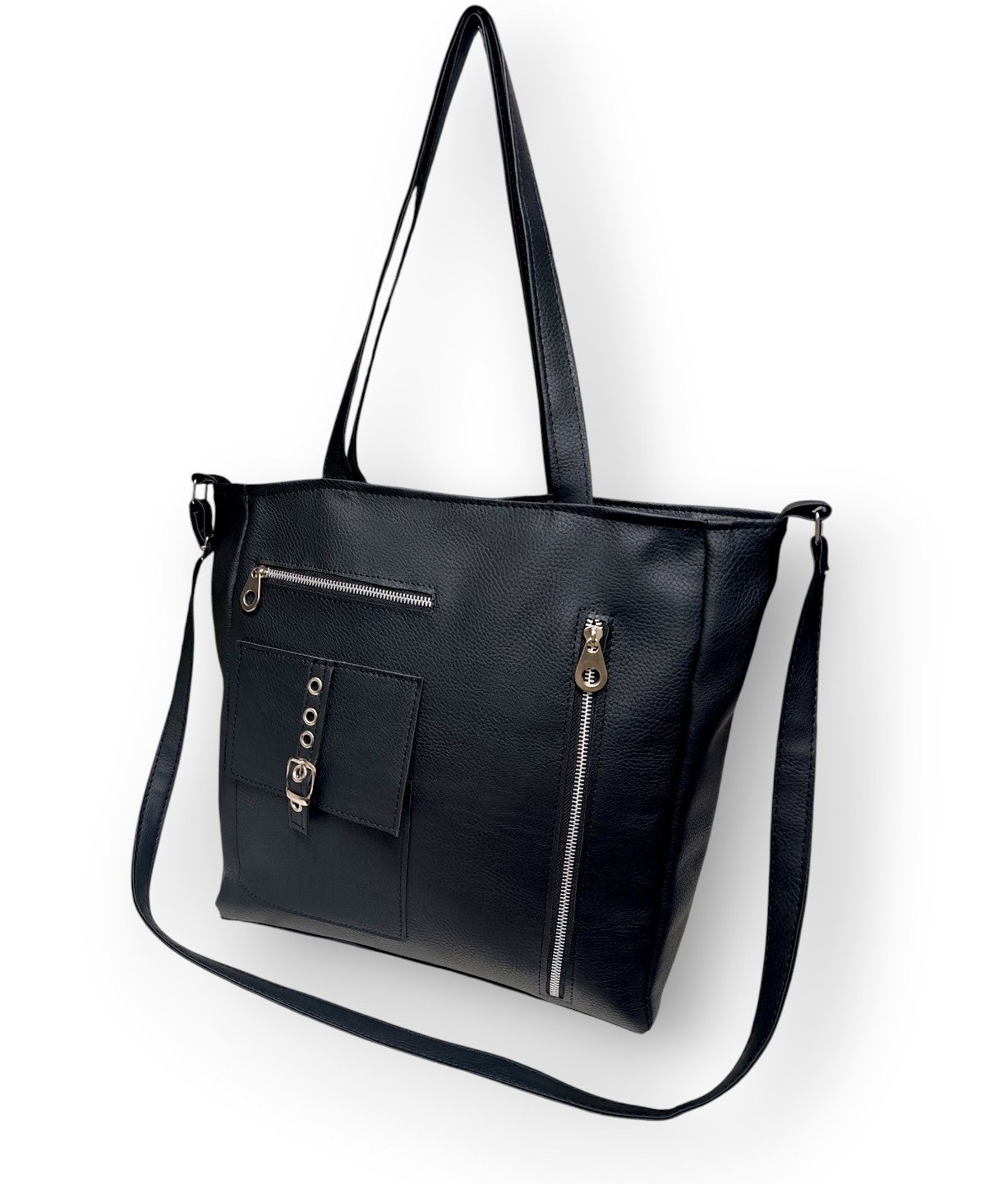 Bolso Tote Cargo Tres Bolsillos Forrada 33×35× Prof 12 Cm Aprox, Marroquineria - Imagen 1