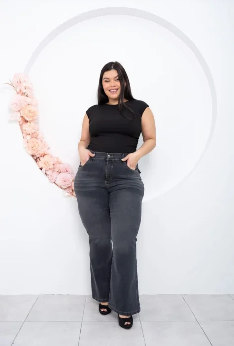 Jeans Oxford Gris Localizado
