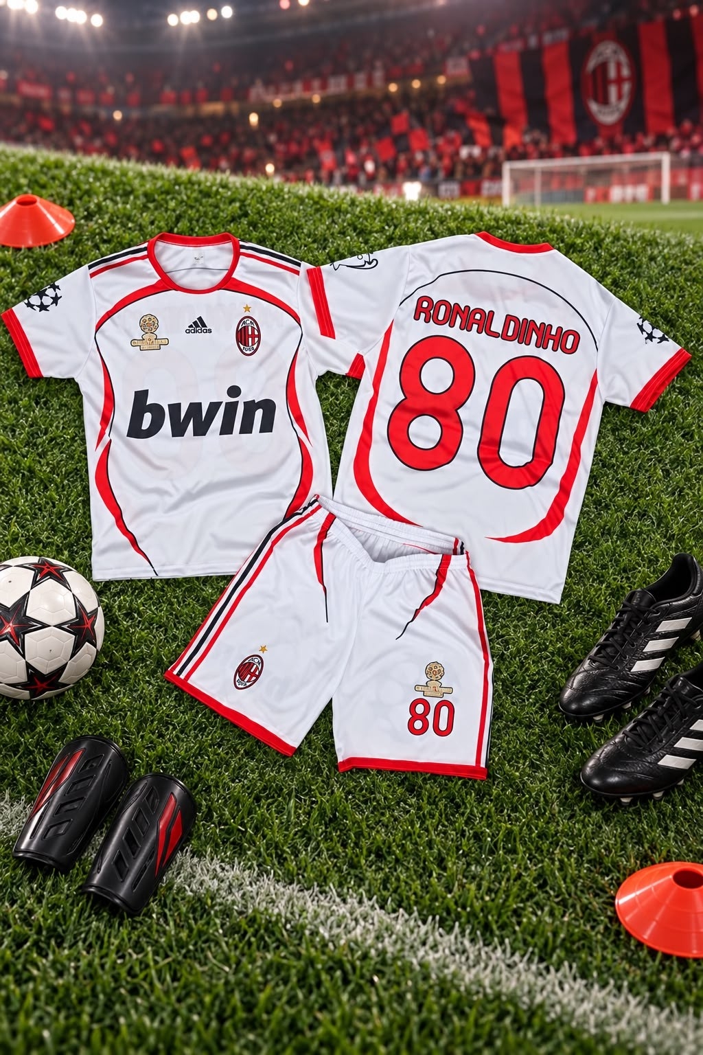 Conjunto Milan Ronaldhino Adulto - Imagen 2