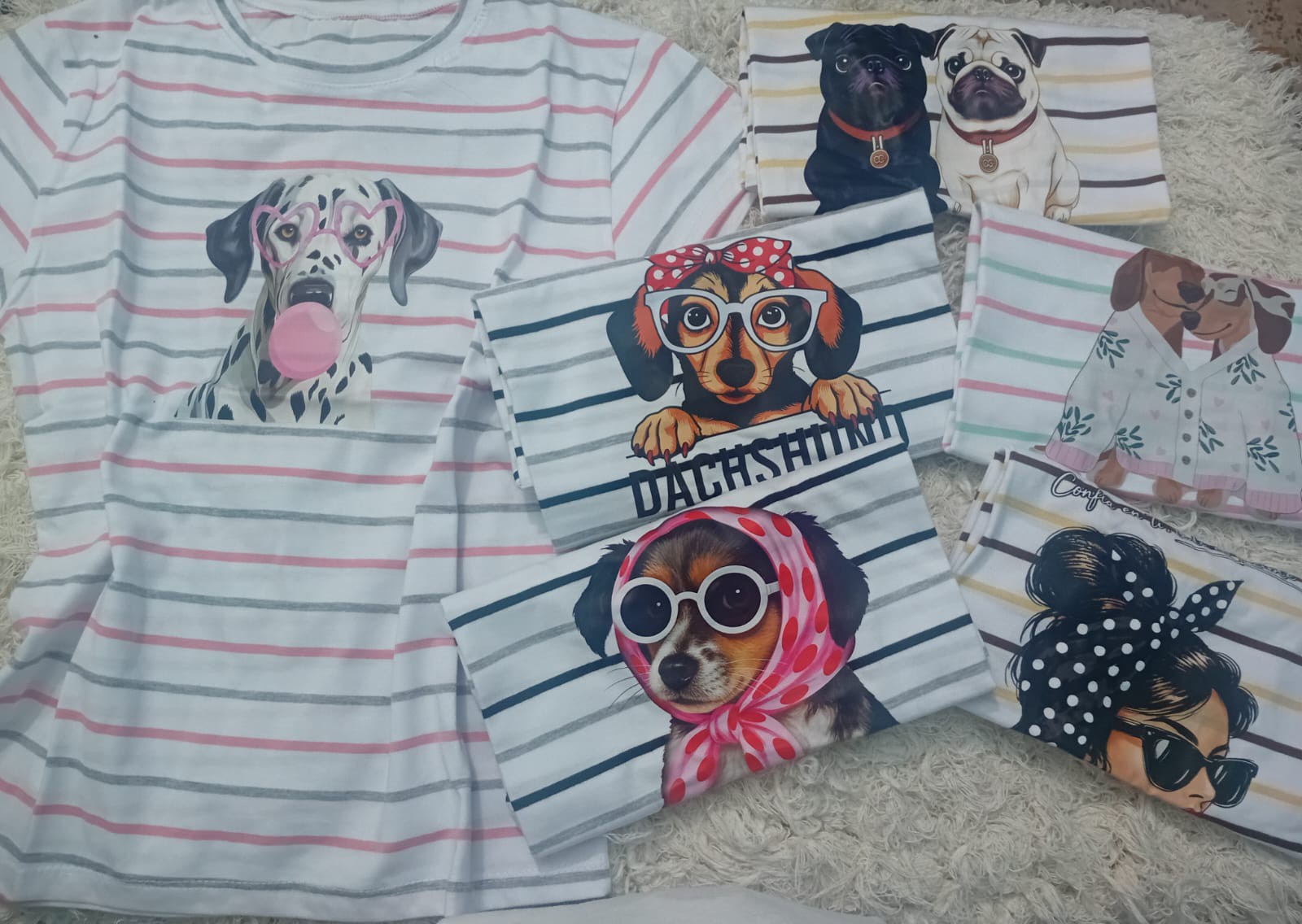 Remeras de Algodón Ralladas - Imagen 2