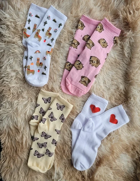 Docena Medias Tenis Mix Diseños de la Semana