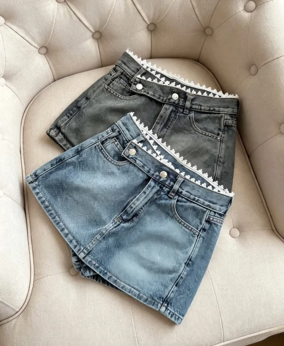 Shorts Pollera con Encaje