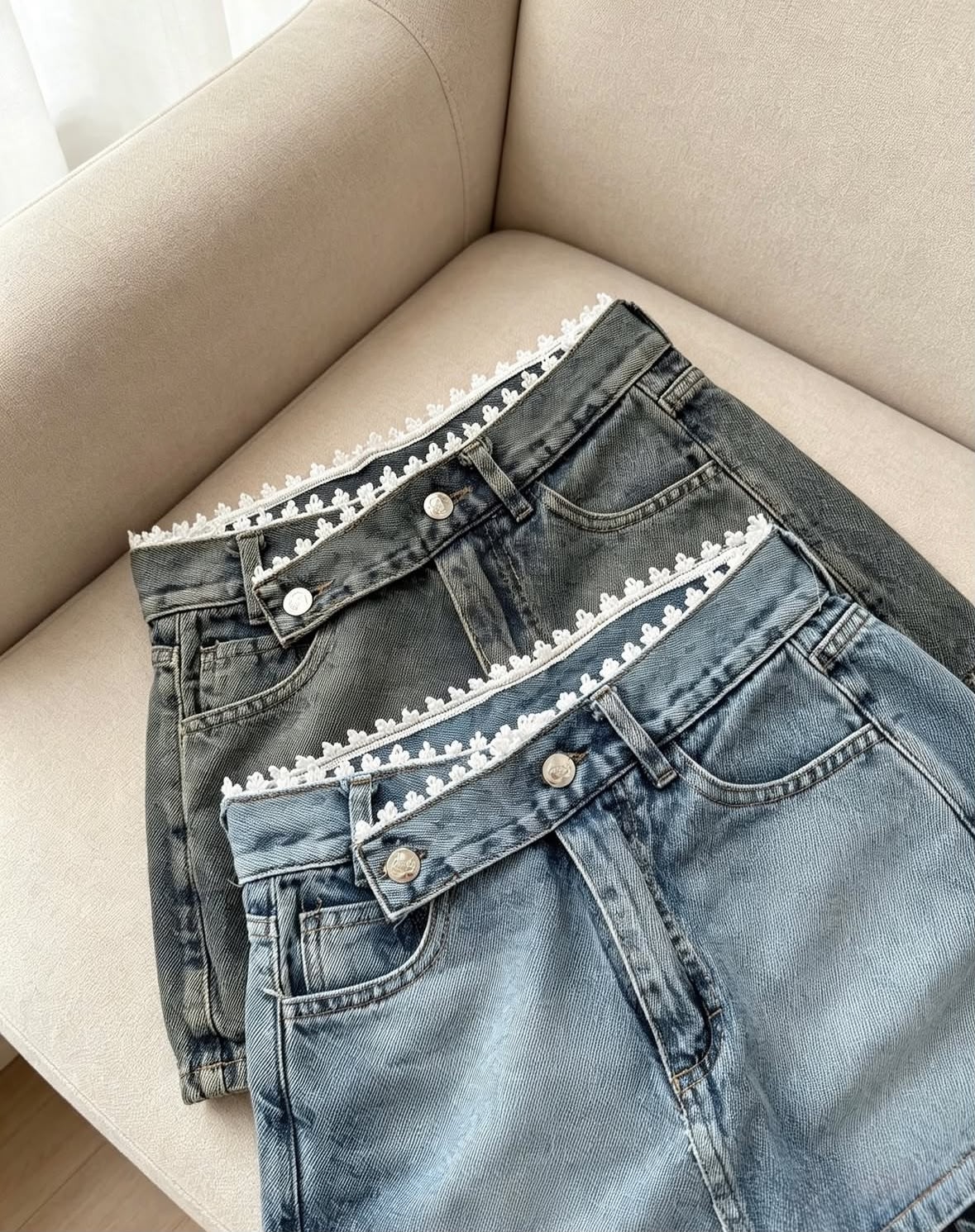 Shorts Pollera con Encaje - Imagen 2