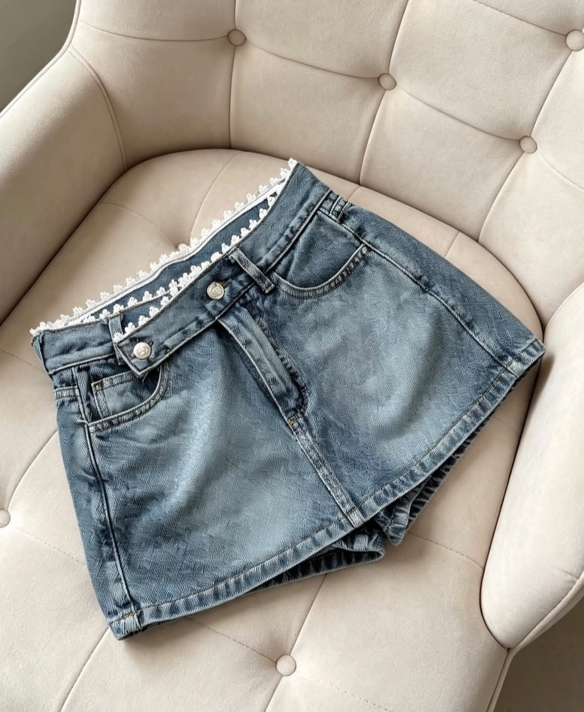 Shorts Pollera con Encaje - Imagen 4