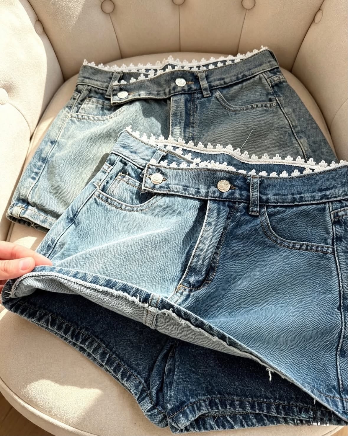 Shorts Pollera con Encaje - Imagen 5