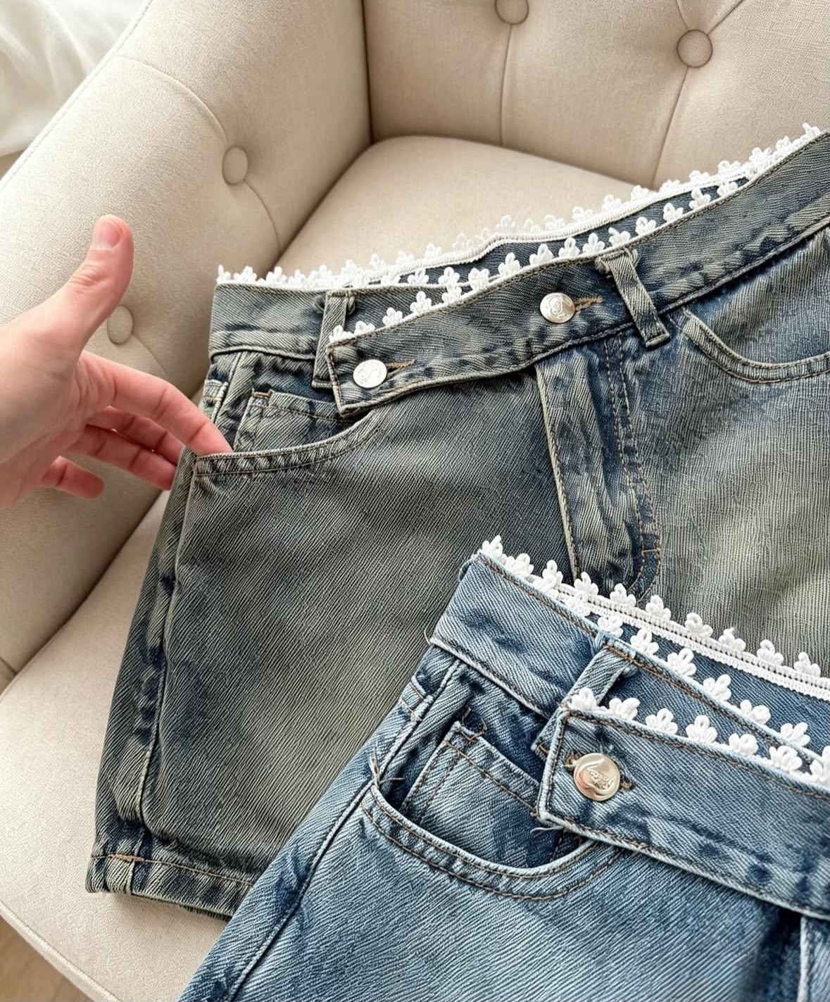 Shorts Pollera con Encaje - Imagen 6