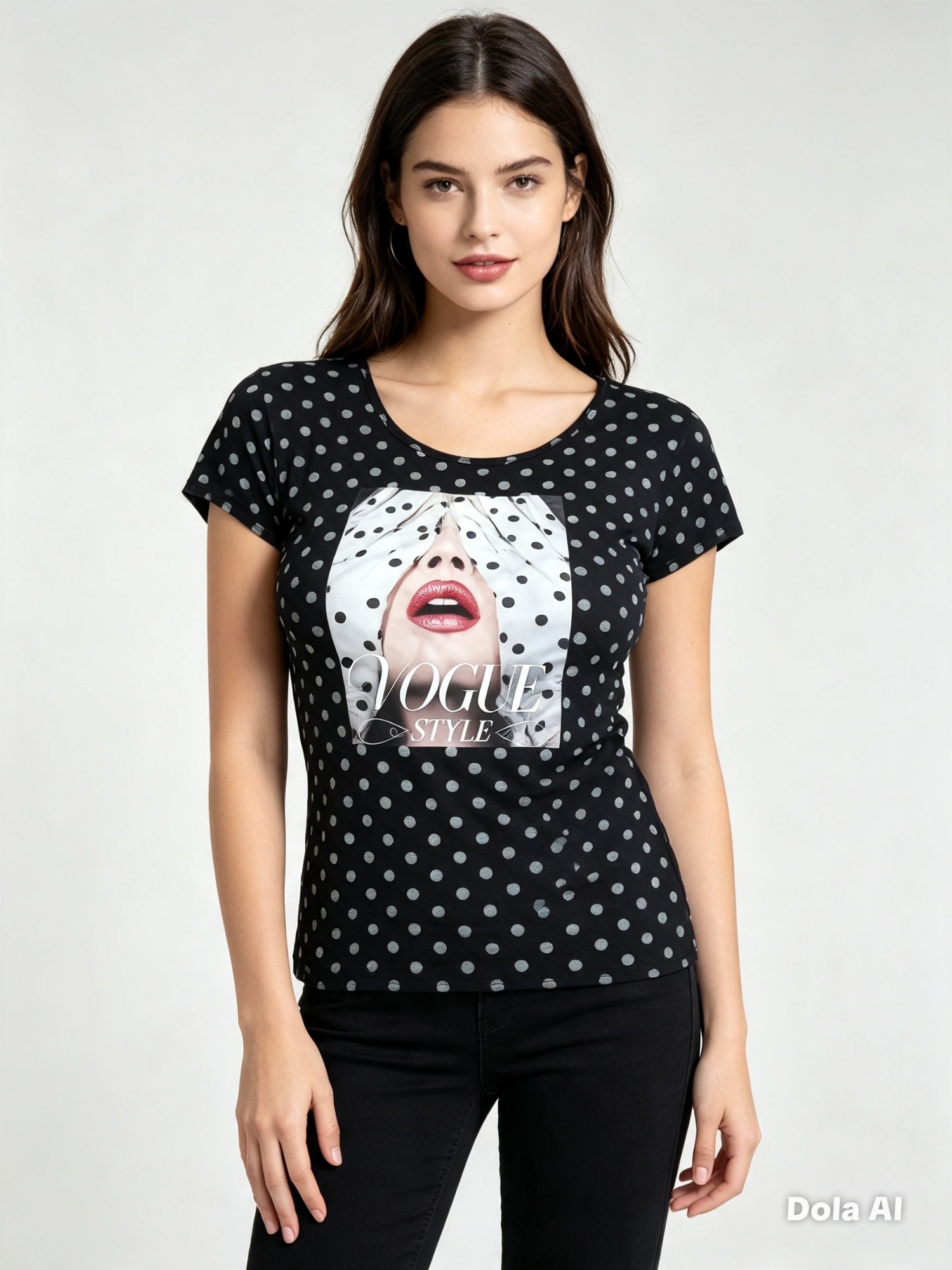 Remeras de Modal Viscosa con Lunares - Imagen 2