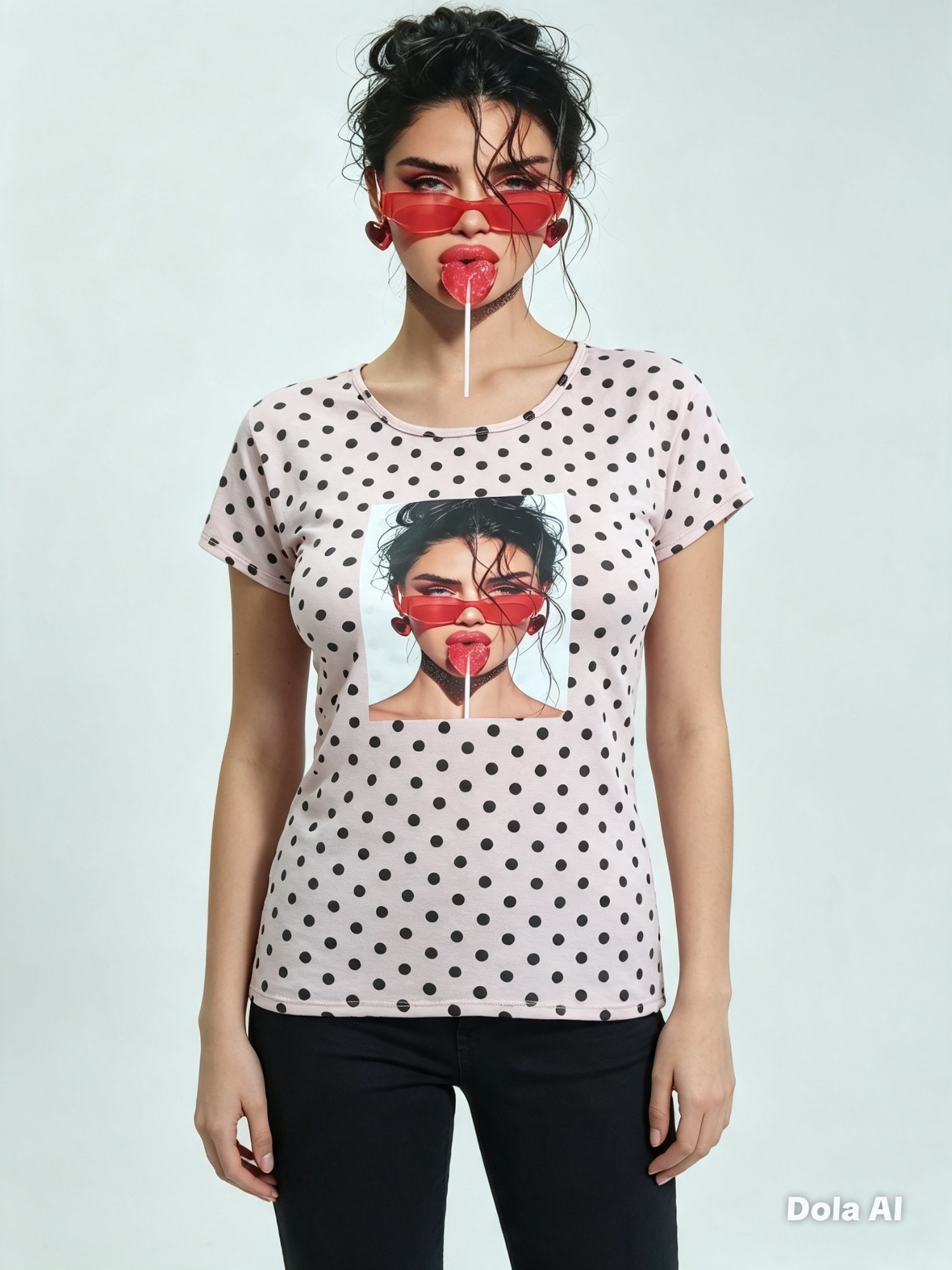 Remeras de Modal Viscosa con Lunares - Imagen 3