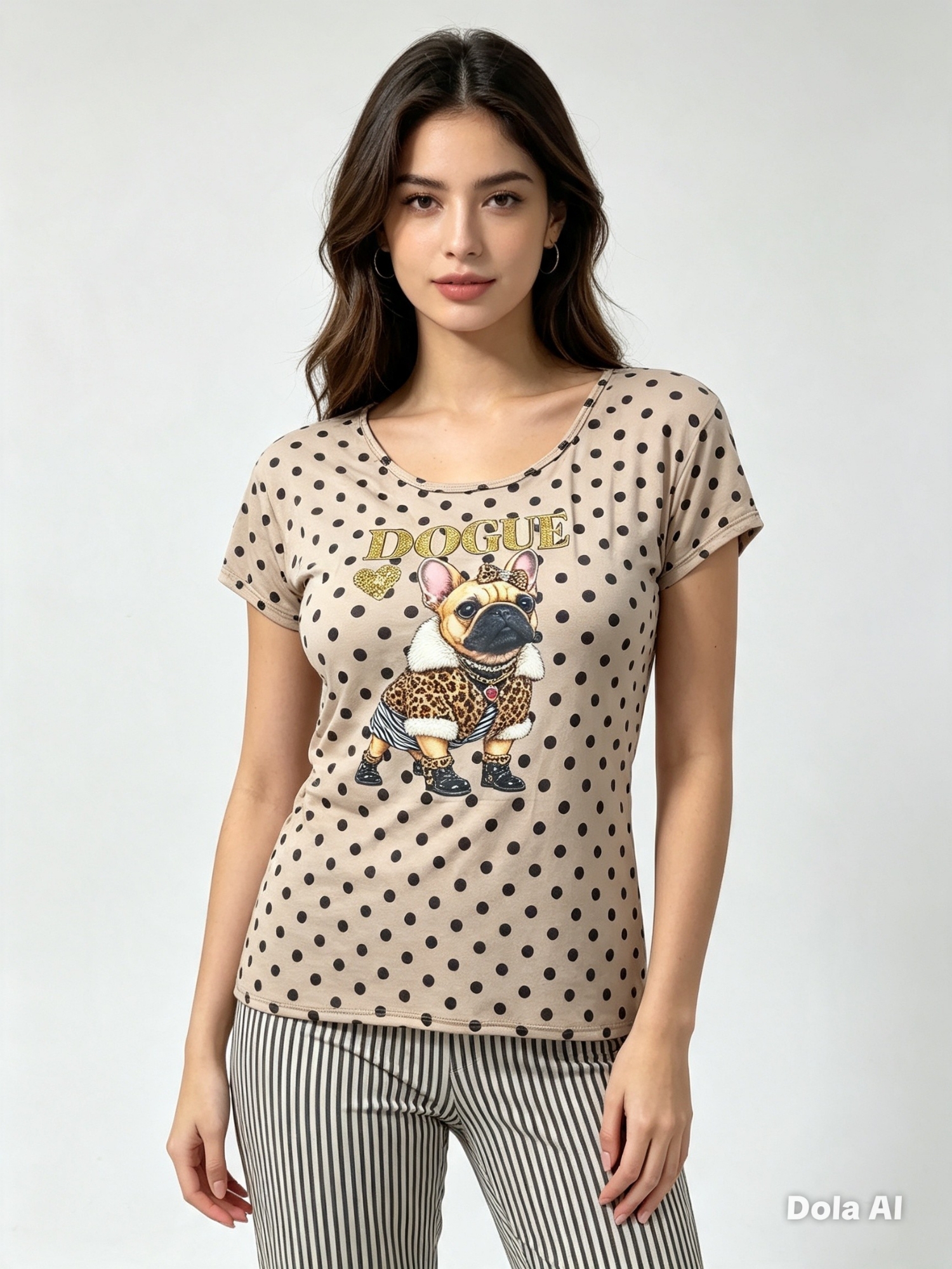 Remeras de Modal Viscosa con Lunares - Imagen 2