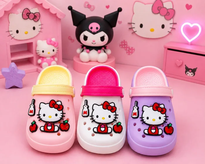 18/23 Cros Eva Bicolor 6 Pines Hello Kitty