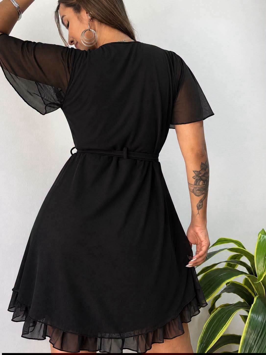 Nuevo Ingreso  Vestido de Tul Con.cinto - Imagen 3