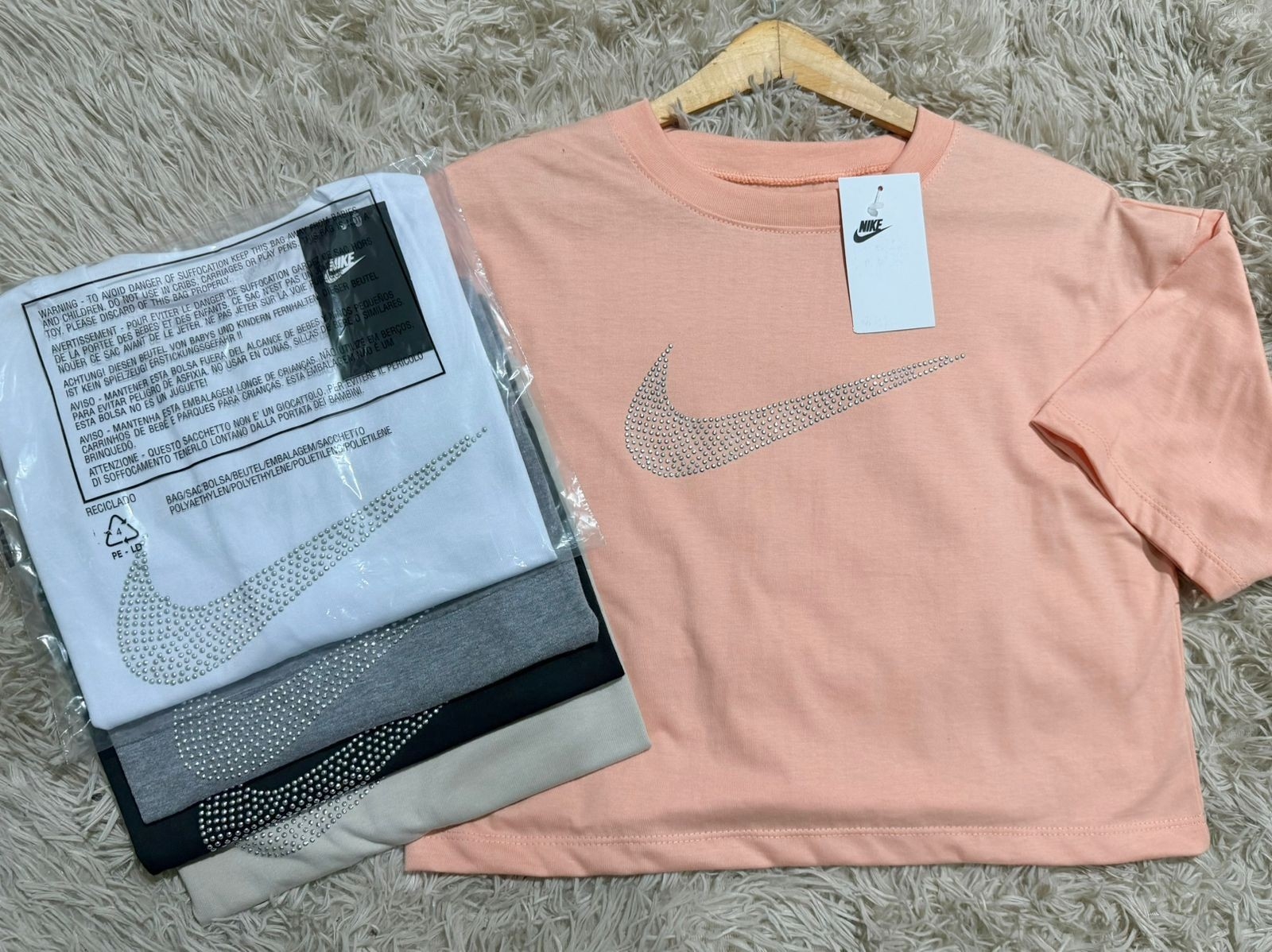 Crop Tops con Strass(talle Unico)jersey Peinado - Imagen 2