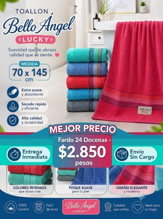 Toallón Bello Angel  70 X 145 Cm