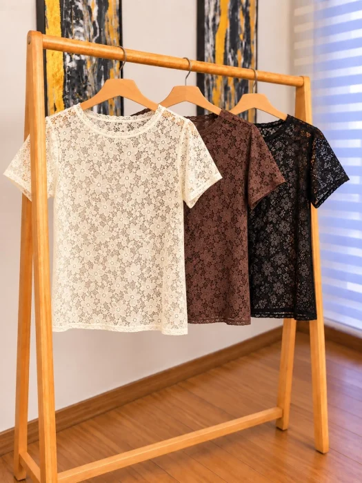 Remera de Encaje Manhatan